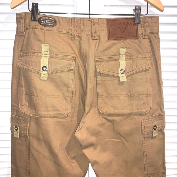 Triple Fat Goose tan Men’s Cargo Utility Pants size 32X32 - Picture 11 of 13
